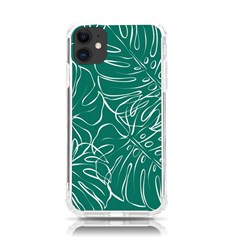 Tropical Green Monstera  Iphone 11 Tpu Uv Print Case by ConteMonfrey