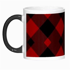 Red Diagonal Plaid Big Morph Mug by ConteMonfrey