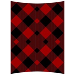 Red Diagonal Plaid Big Back Support Cushion by ConteMonfrey