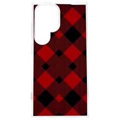 Red Diagonal Plaid Big Samsung Galaxy S24 Plus 6 7 Inch Tpu Uv Case by ConteMonfrey