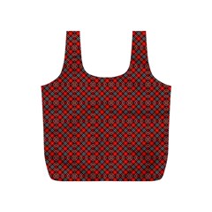 Red Diagonal Plaids Full Print Recycle Bag (s) by ConteMonfrey