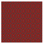 Red Diagonal Plaids Square Satin Scarf (36  x 36 ) Front