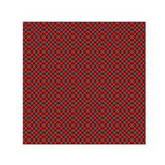 Red Diagonal Plaids Square Satin Scarf (30  X 30 ) by ConteMonfrey