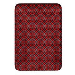 Red Diagonal Plaids Rectangular Glass Fridge Magnet (4 Pack) by ConteMonfrey