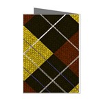 Yellow Plaid Mini Greeting Cards (Pkg of 8) Left