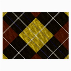 Yellow Plaid Large Glasses Cloth (2 Sides) by ConteMonfrey