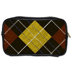 Yellow Plaid Toiletries Bag (two Sides) by ConteMonfrey