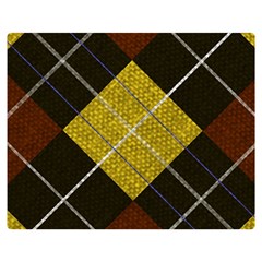 Yellow Plaid Two Sides Premium Plush Fleece Blanket (teen Size) by ConteMonfrey