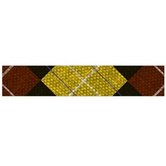 Yellow Plaid Large Premium Plush Fleece Scarf 