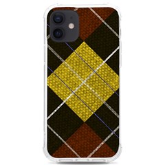 Yellow Plaid Iphone 12/12 Pro Tpu Uv Print Case by ConteMonfrey