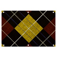 Yellow Plaid Banner And Sign 6  X 4 