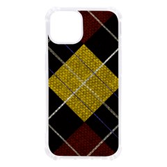 Yellow Plaid Iphone 13 Tpu Uv Print Case