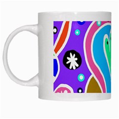 Crazy Pop Art - Doodle Hearts  White Mug by ConteMonfrey