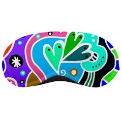 Crazy Pop Art - Doodle Hearts  Sleep Mask by ConteMonfrey