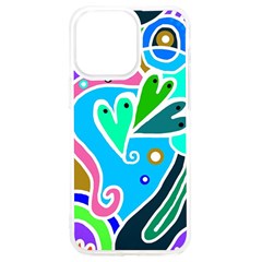 Crazy Pop Art - Doodle Hearts  Iphone 15 Pro Max Tpu Uv Print Case