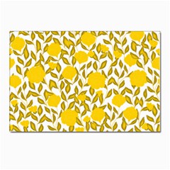 Yellow Flowers Roses On The Wall Lemons Postcards 5  X 7  (pkg Of 10) by ConteMonfrey