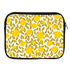 Yellow Flowers Roses On The Wall Lemons Apple Ipad 2/3/4 Zipper Cases by ConteMonfrey