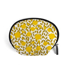 Yellow Flowers Roses On The Wall Lemons Accessory Pouch (small) by ConteMonfrey