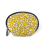 Yellow Flowers Roses On The Wall Lemons Accessory Pouch (Small) Back