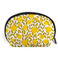 Yellow Flowers Roses On The Wall Lemons Accessory Pouch (large) by ConteMonfrey