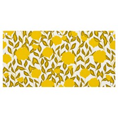 Yellow Flowers Roses On The Wall Lemons Banner And Sign 4  X 2  by ConteMonfrey