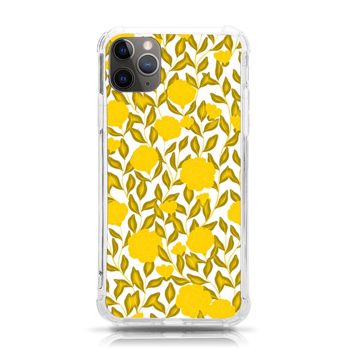 Yellow Flowers Roses On The Wall Lemons iPhone 11 Pro Max 6.5 Inch TPU UV Print Case