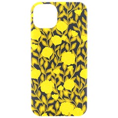 Yellow Flowers Roses On The Wall Lemons Iphone 15 Pro Black Uv Print Pc Hardshell Case by ConteMonfrey