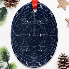 Astronomie Astrologie Vintage  Ornament (oval)