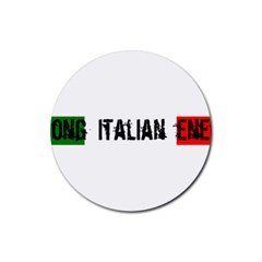 Strong Italian Energy Rubber Coaster (round) by ConteMonfrey