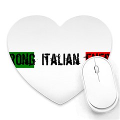 Strong Italian Energy Heart Mousepad by ConteMonfrey