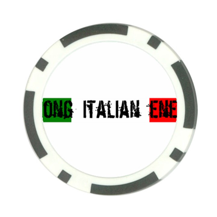 Strong Italian Energy Poker Chip Card Guard