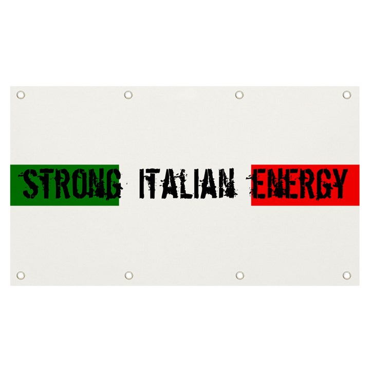 Strong Italian Energy Banner and Sign 7  x 4 