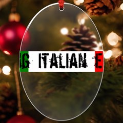 Strong Italian Energy Uv Print Acrylic Ornament Oval by ConteMonfrey