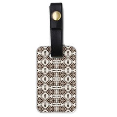 Snake Skin Brown Luggage Tag (one Side) by ConteMonfrey