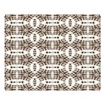 Snake Skin Brown Two Sides Premium Plush Fleece Blanket (Large) 80 x60  Blanket Back