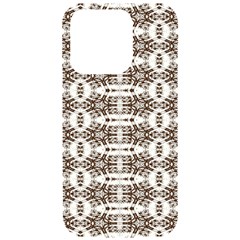 Snake Skin Brown Iphone 15 Pro Black Uv Print Pc Hardshell Case by ConteMonfrey