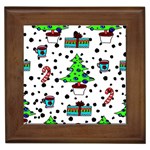 It`s Cold Outside Christmas pattern Framed Tile Front