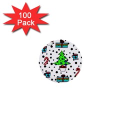 It`s Cold Outside Christmas Pattern 1  Mini Buttons (100 Pack)  by ConteMonfrey