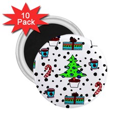 It`s Cold Outside Christmas Pattern 2 25  Magnets (10 Pack)  by ConteMonfrey