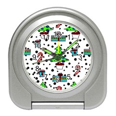 It`s Cold Outside Christmas Pattern Travel Alarm Clock by ConteMonfrey