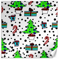 It`s Cold Outside Christmas Pattern Canvas 16  X 16  by ConteMonfrey