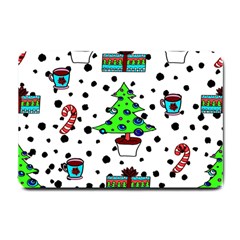 It`s Cold Outside Christmas Pattern Small Doormat by ConteMonfrey