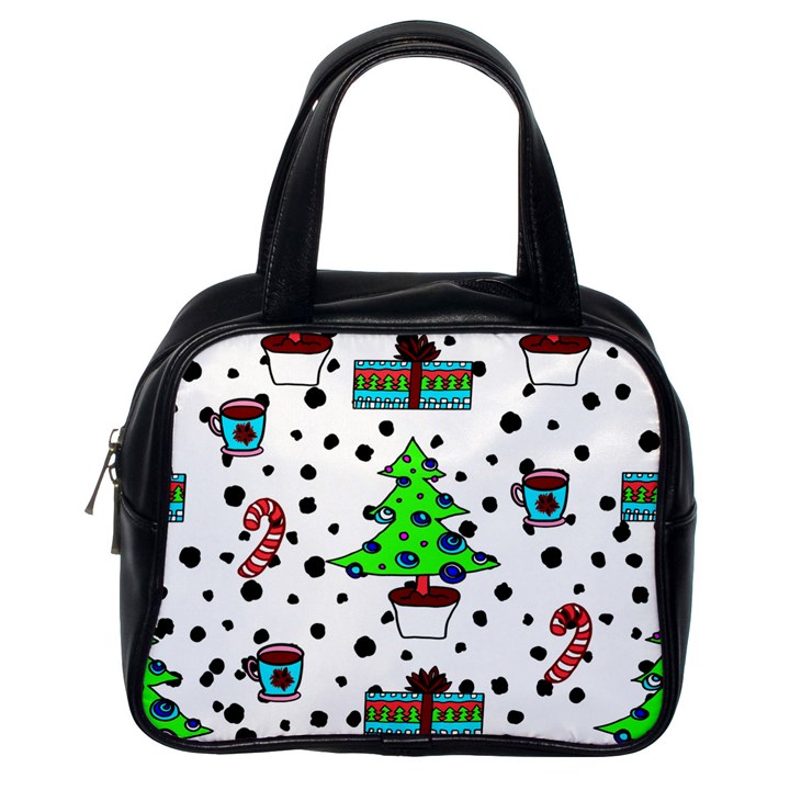 It`s Cold Outside Christmas pattern Classic Handbag (One Side)