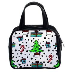 It`s Cold Outside Christmas Pattern Classic Handbag (two Sides) by ConteMonfrey