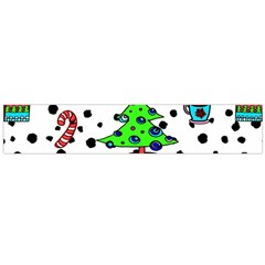 It`s Cold Outside Christmas Pattern Large Premium Plush Fleece Scarf 