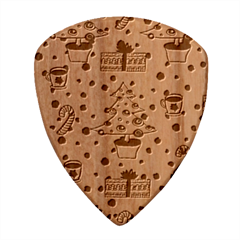 It`s Cold Outside Christmas Pattern Wood Guitar Pick (set Of 10) by ConteMonfrey