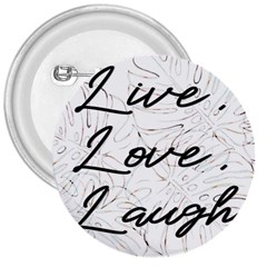 Live Love Laugh Monsteras 3  Buttons by ConteMonfrey