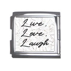 Live Love Laugh Monsteras Mega Link Italian Charm (18mm) by ConteMonfrey