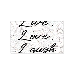 Live Love Laugh Monsteras Sticker Rectangular (100 Pack) by ConteMonfrey