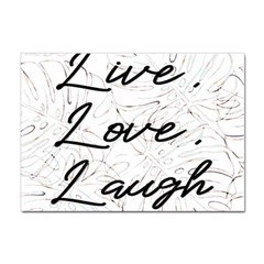 Live Love Laugh Monsteras Sticker A4 (10 Pack) by ConteMonfrey